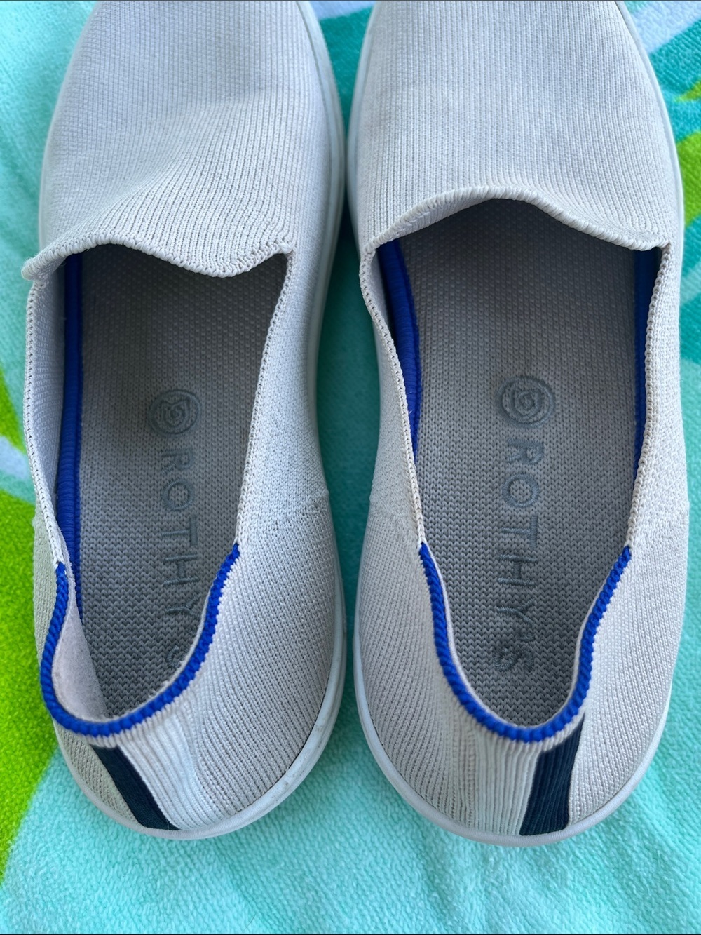 ROTHY’S THE ORIGINAL SLIP ON SNEAKERS CREAM SIZE 7.5 - Picture 9 of 10